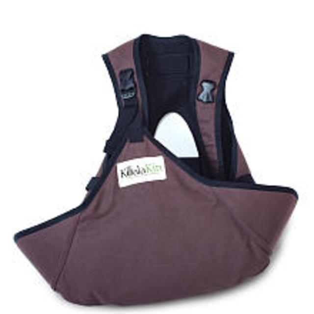 Mamma-Kin KoalaKin, Hands Free Breastfeeding Sling, Chocolate Brown (M/L Pouch)