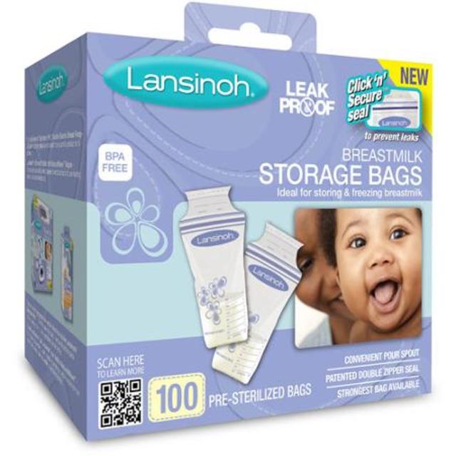 Lansinoh - Breast Milk Storage Bags 100ct, BPA-Free