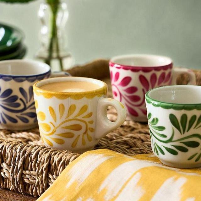 Puebla Porcelain Espresso Cups - Set of 4