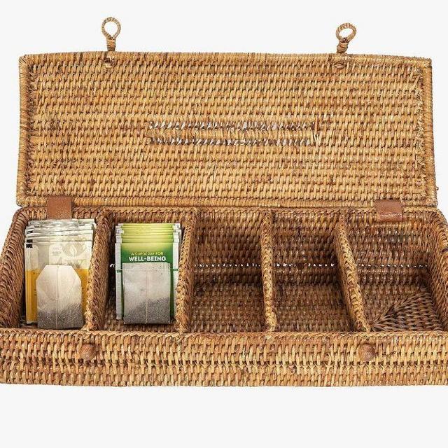 Tava Handwoven Tea Box with Lid