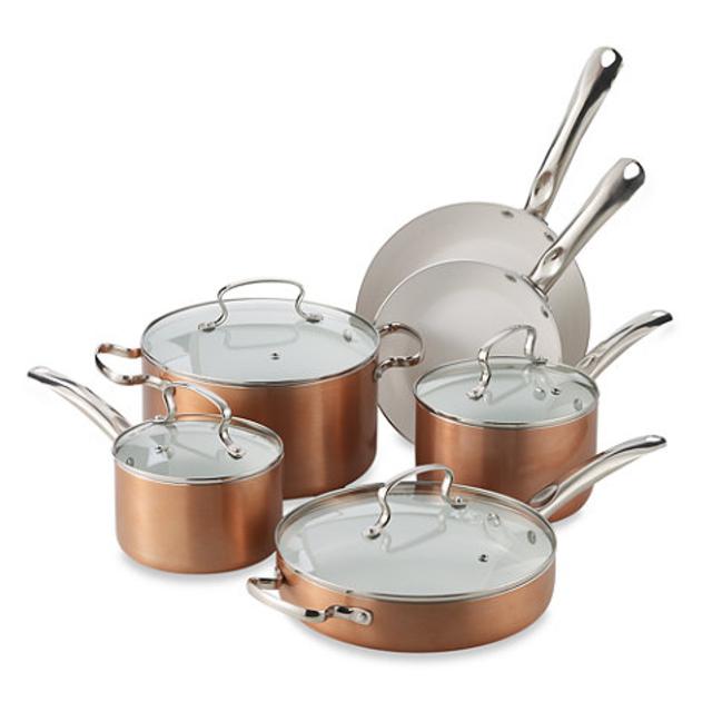 Denmark® 10-Piece Ceramic Nonstick Aluminum Cookware Set