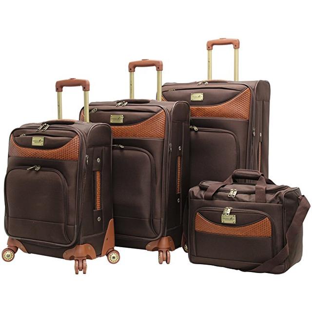 Caribbean Joe Luggage Castaway 4-Piece Spinner Suitcase Set