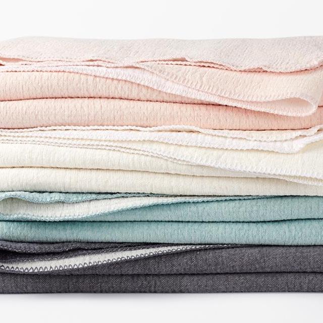 Cozy Cotton Blanket - sea spray pillow