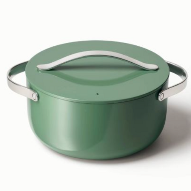 Caraway Ceramic 6.5 Quart Dutch Oven Pot (Sage)