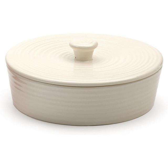 RSVP International White Stoneware Tortilla Warmer & Server, 8.5" x 3" | Lead Free | Warm Tortillas, Pancakes & More | Holds 20 8" Tortillas | Dishwasher, Microwave & Oven Safe