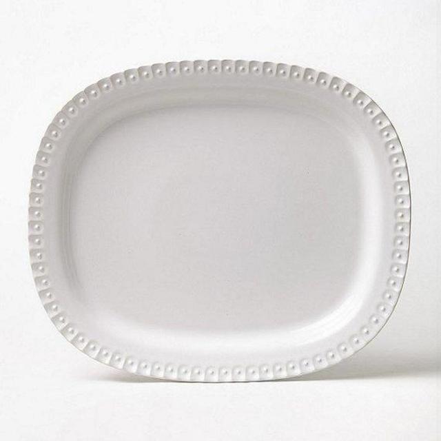 Southern Living Alexa Embossed Stoneware Oval Platter