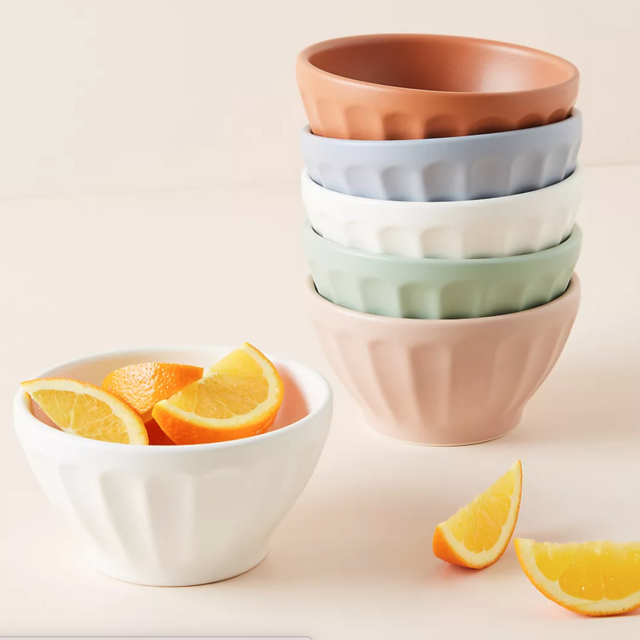 Matte Latte Bowls, Set of 6