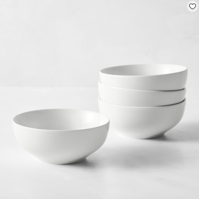 Pillivuyt Coupe Porcelain Cereal Bowls
