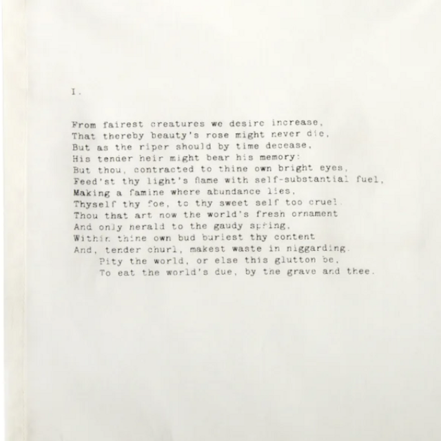 Vintage Letter Napkins - Shakespearean Sonnets Edition No. 2