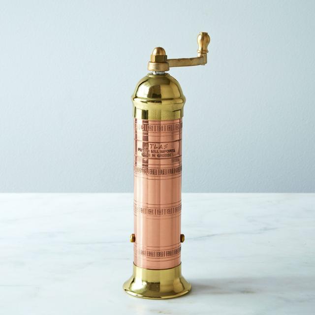 Copper and Brass Pepper Mill