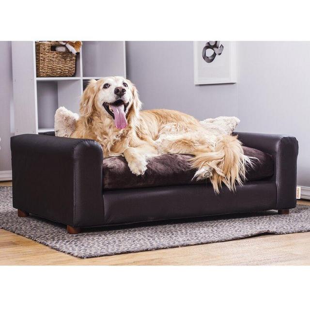 ESPRESSO Tucker Murphy Pet™ Premium Leatherette Pets Sofa