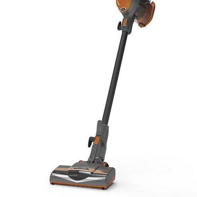 Shark Rocket Corded Bagless Stick Vacuum for Carpet and Hard Floor Cleaning with Swivel Steering (HV302), Gray/Orange