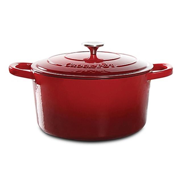 Crock-Pot® 7-Quart Round Cast Iron Dutch Oven in Red