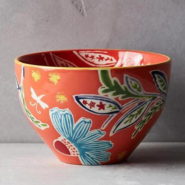 Bellina Blooms Bowl- Orange