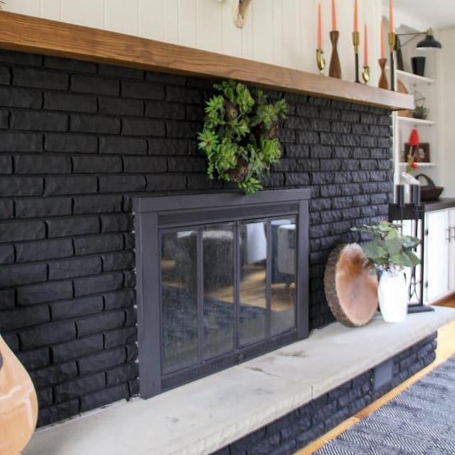 Redo our old original brick fireplace