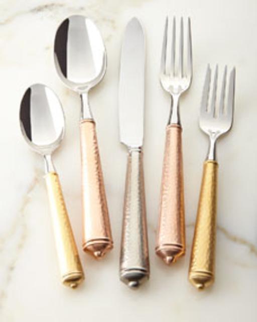 Ricci Silversmith5-Piece Leopardo Crown Jewel Flatware Place Setting
