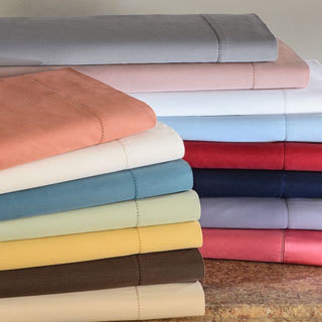 Queen - AQUA Luxury Cotton Deep Pocket 6-piece Sheet Set