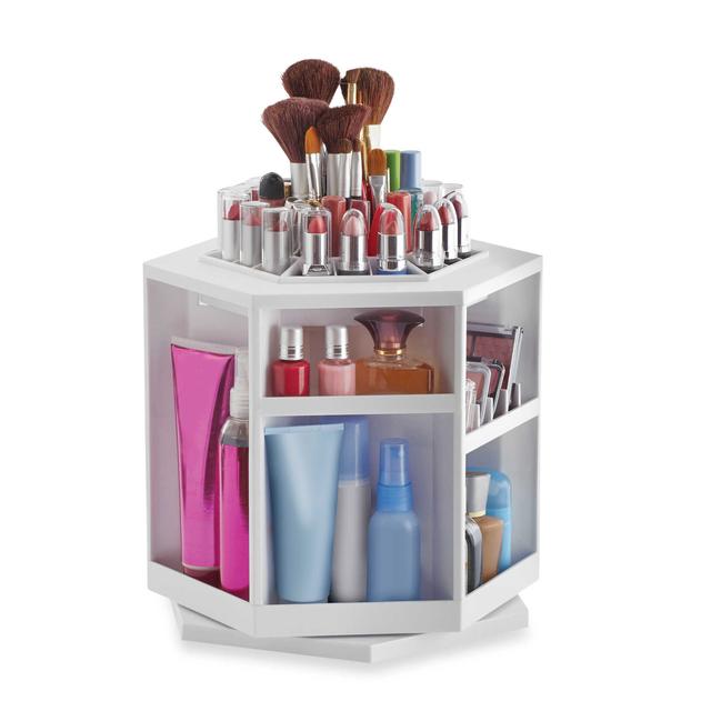 Lori Greiner Spinning Cosmetic Organizer in White