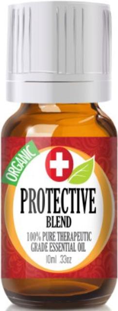 Protective Blend (Organic) 100% Pure, Best Therapeutic Grade Essential Oil - 10ml (Comparable to DoTerra's OnGuard On Guard)