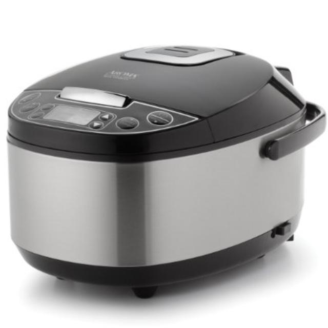 Aroma Professional 12-Cup (Cooked) Digital Rice Cooker, Food Steamer and Slow Cooker, Stainless Steel