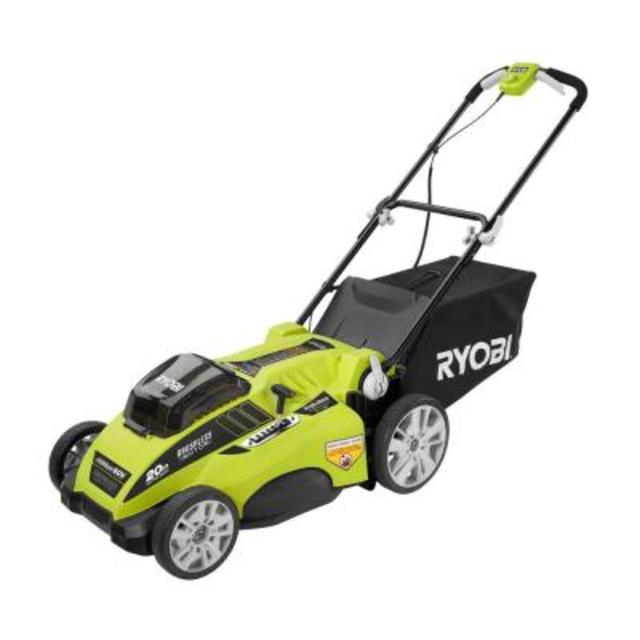 20 in. 40-Volt Lithium-Ion Brushless Cordless Walk-Behind Electric Lawn Mower with 2 Batteries