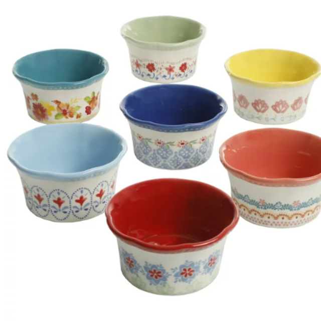 The Pioneer Woman Floral Medley 7-Piece Ramekin Set