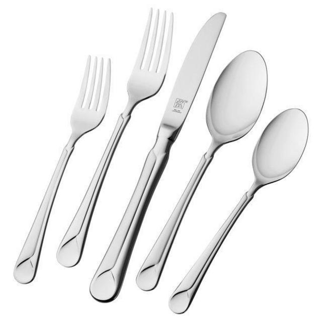 ZWILLING Provence 20-Piece 18/10 Stainless Steel Flatware Set, Silver