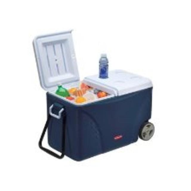 Rubbermaid FG2C0902MODBL Extreme 5-Day Wheeled Ice Chest/Cooler, 75-Quart, Blue