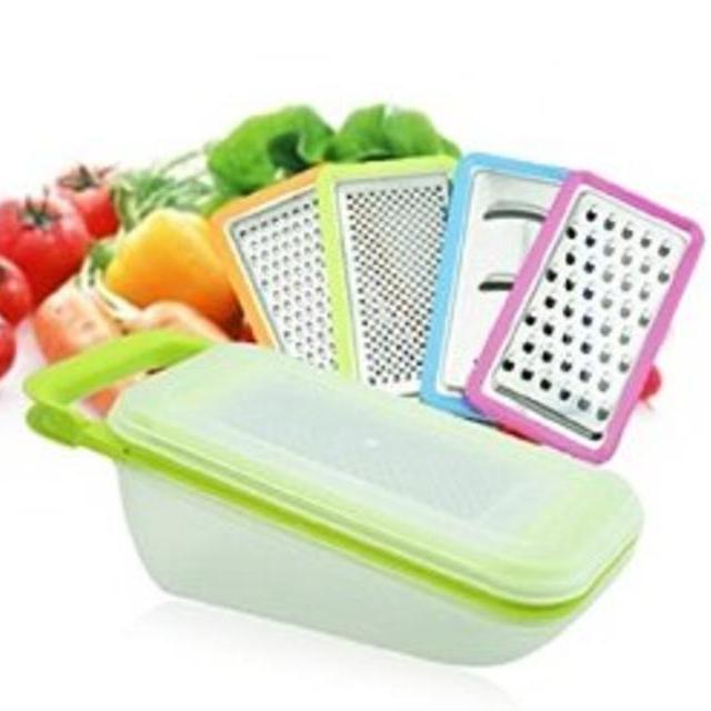 Mandoline Slicer - Premium 6 Piece Grater Cutter Shredder Slicing Set - Kitchen Gadgets by Asilin