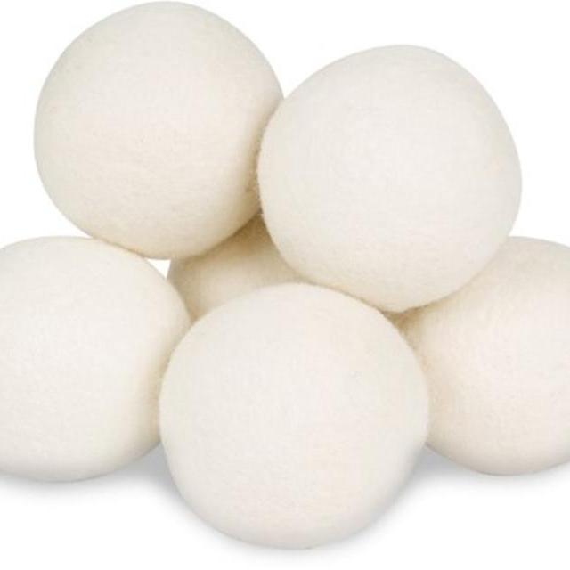 Smart Sheep 6-Pack XL Premium 100% Wool Dryer Balls, Reusable Natural Fabric Softener