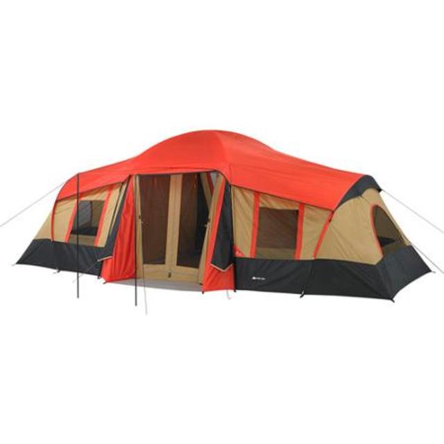 Ozark Trail 3-Room 10-Person Vacation Tent, Red