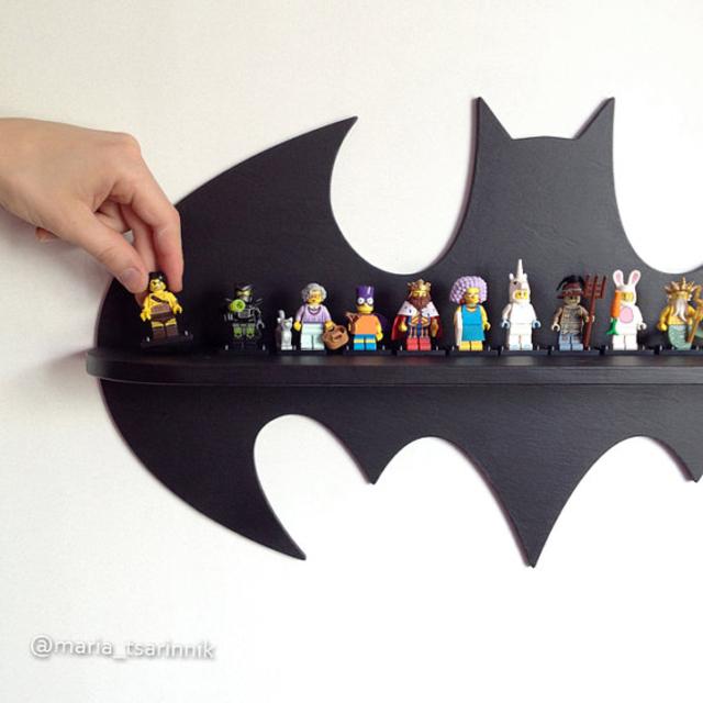 Wooden shelf "Batman" (24 in x 13 in)