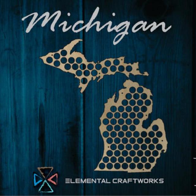 Michigan Beer Cap Map