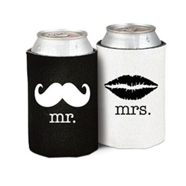 Mr. and Mrs, Beer Koozies