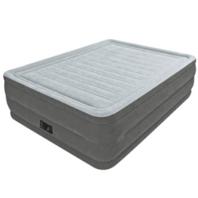 Intex Comfort Plush Elevated Dura-Beam Airbed, Bed Height 22", Queen