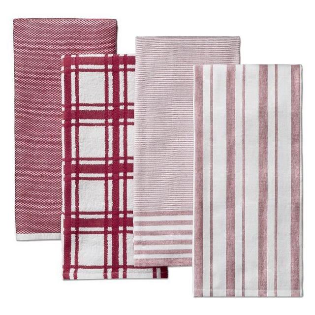 Williams Sonoma Super-Absorbent Multi-Pack Towels, Set of 4, Claret Red