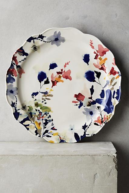 Wildflower Study Dinner Plate