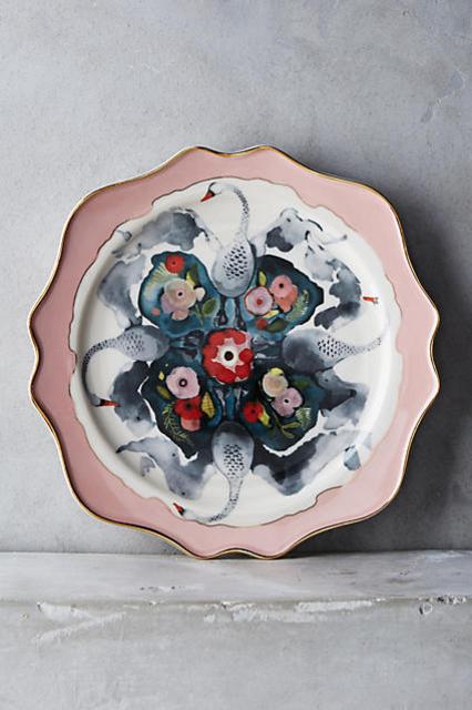 Plumed Crest Dessert Plate