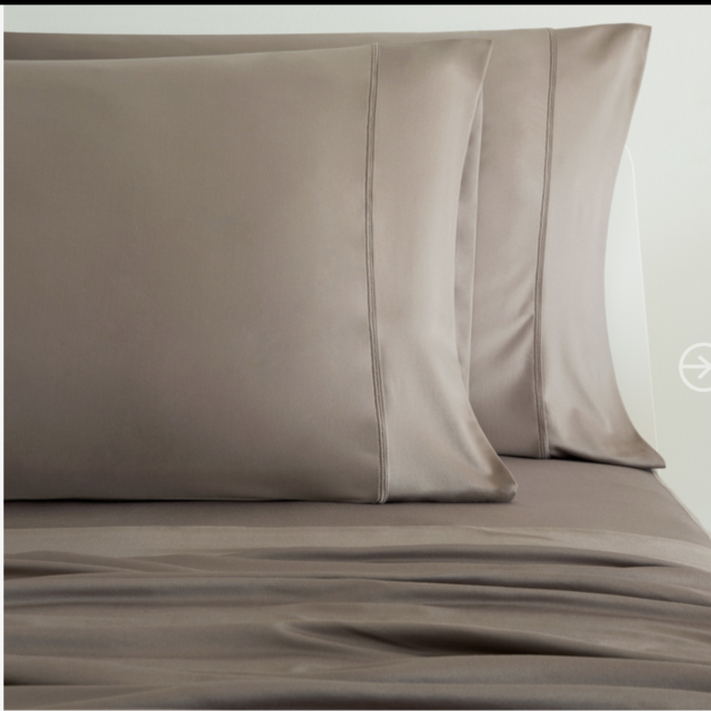 LUXURY COPPER Pillowcases - KING in taupe