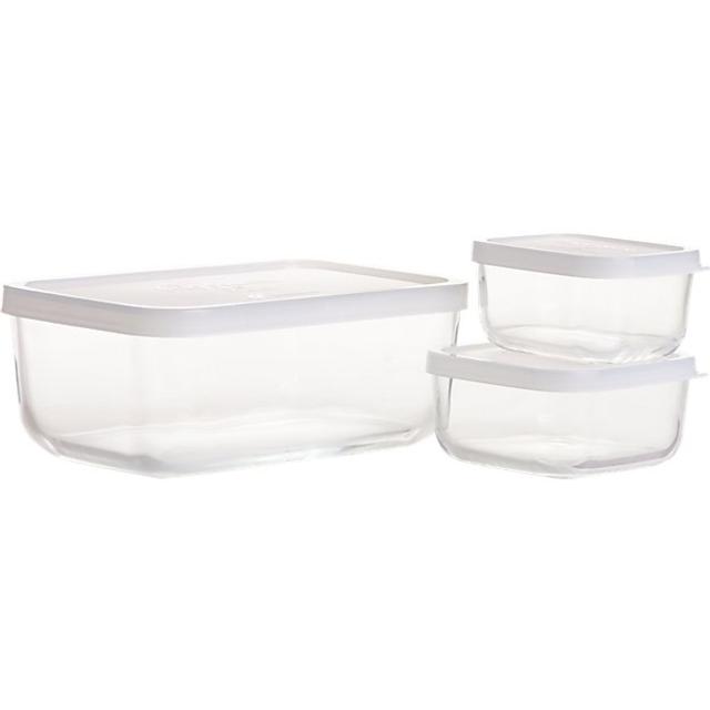 3-Piece Rectangular Storage Container Set