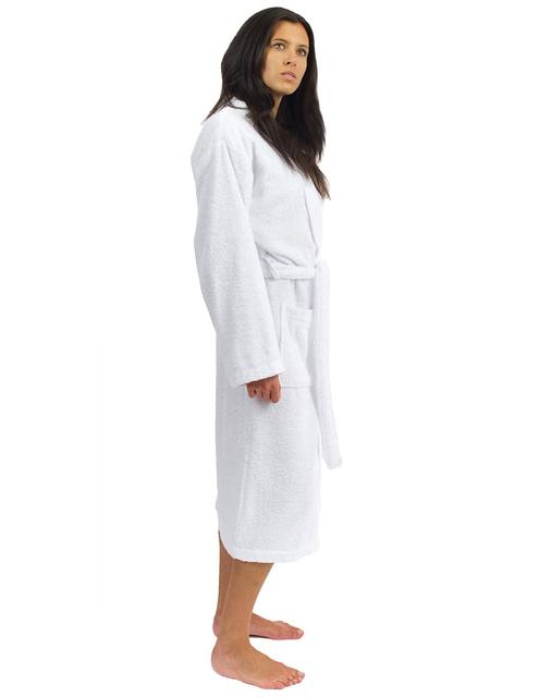 TowelSelections Turkish Cotton Robe Kimono Collar Terry Bathrobe Made in Turkey