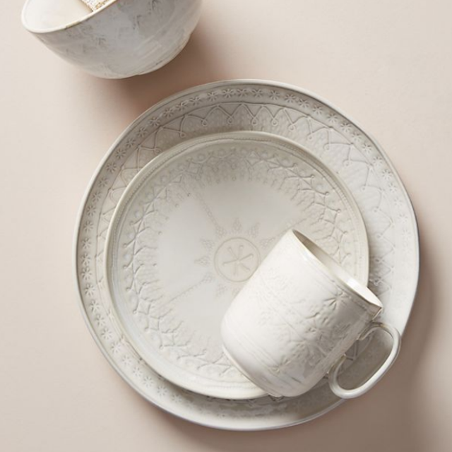 Anthropologie Dinner Plates & Bowl (Set of 8 Items)