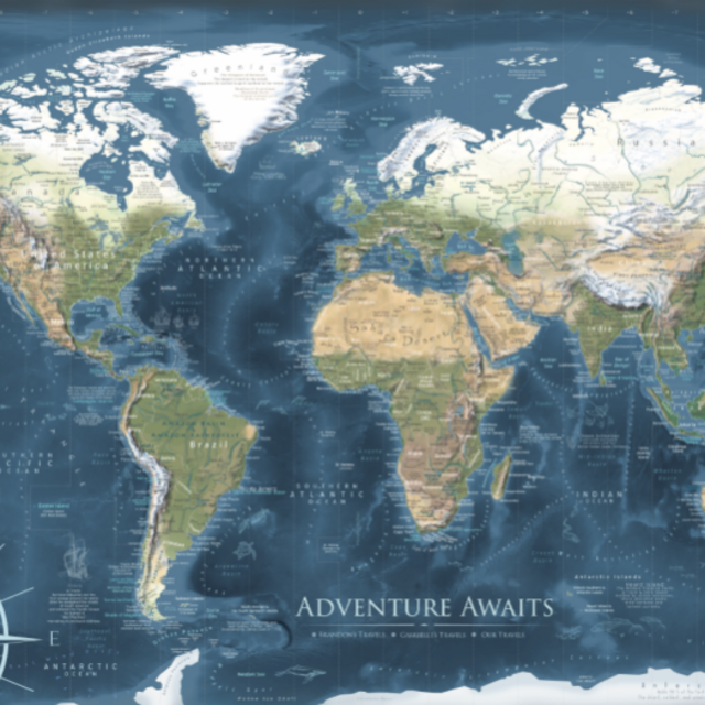 Personalized Adventure Wall Map