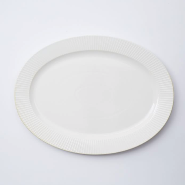 Textured Platter, Large, Lines