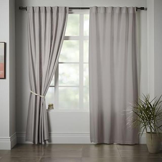 Linen Cotton Curtain - Platinum