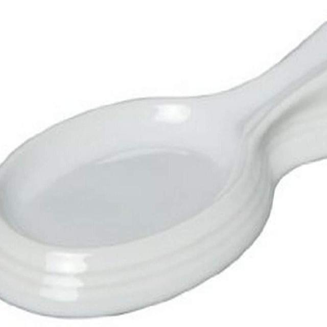 Le Creuset PG0304C-2516  Stoneware Spoon Rest, 10-Inch, White