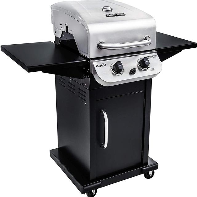 Char-Broil Performance 300 2-Burner Cabinet Liquid Propane Gas Grill- Stainless steel