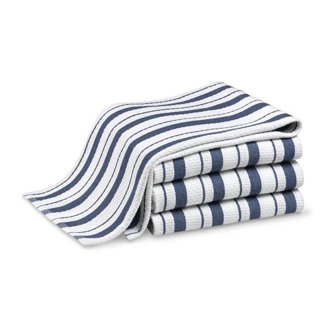 Bright Blue Williams Sonoma Classic Stripe Towels, Set of 4