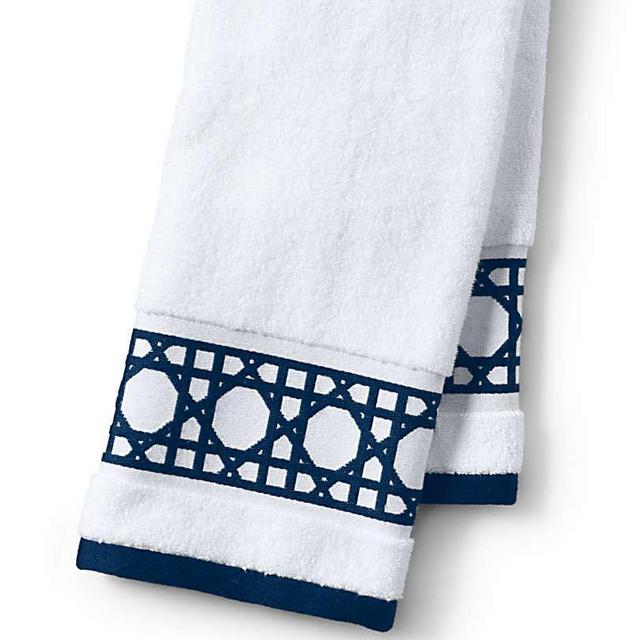 Supima Cane Weave Jacquard Border Hand Towel