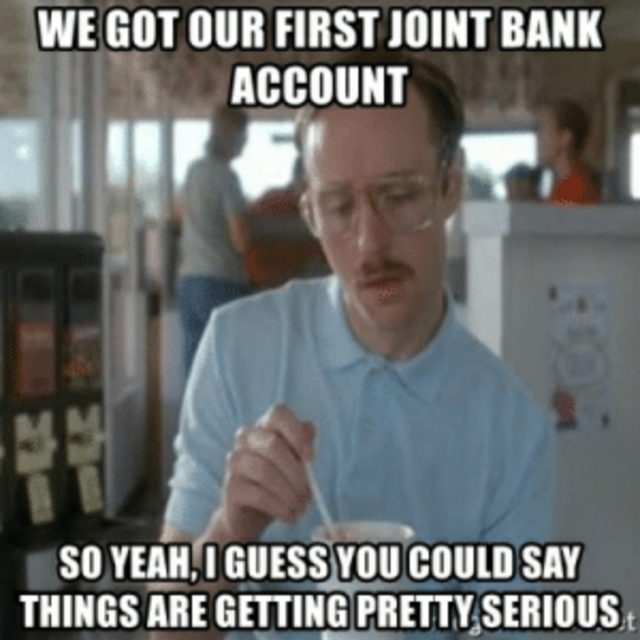 Our first joint account